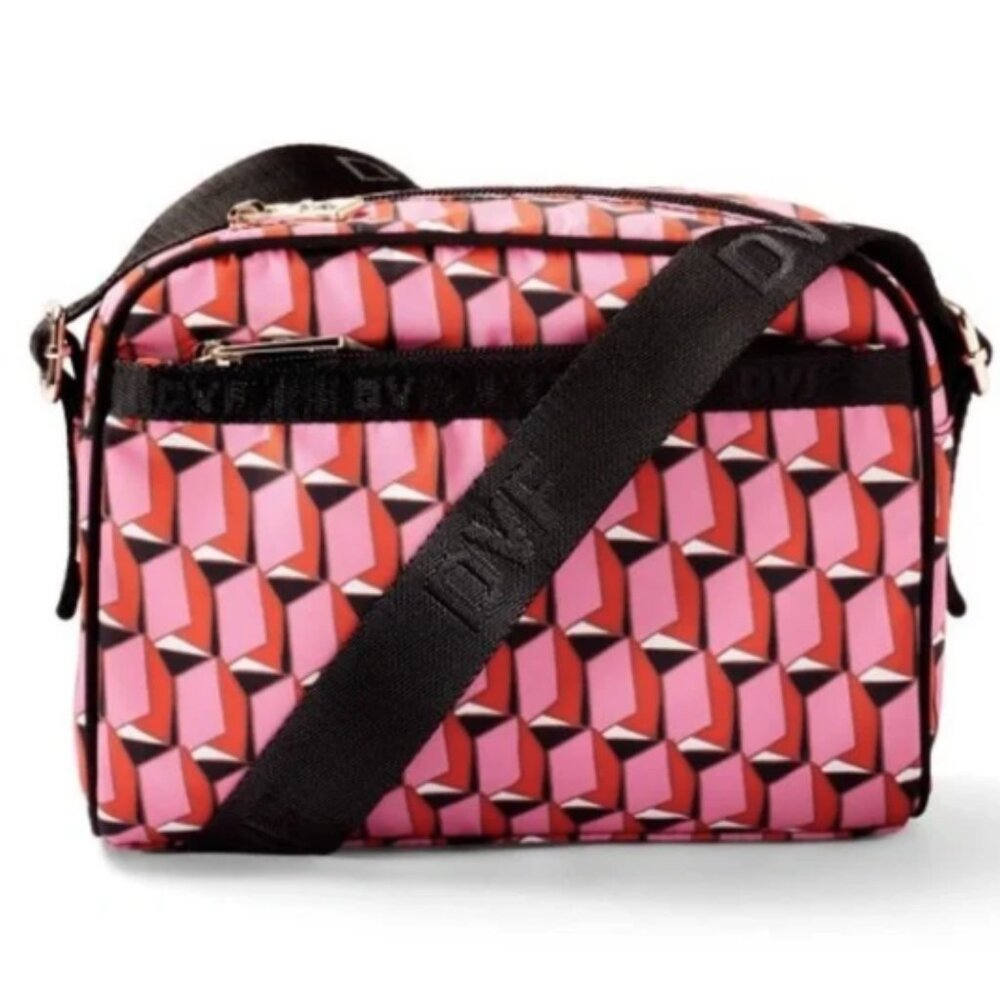 NWT DVF for Target Pink Modern Geo Camera Bag